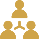 Teamwork and collaboration symbol