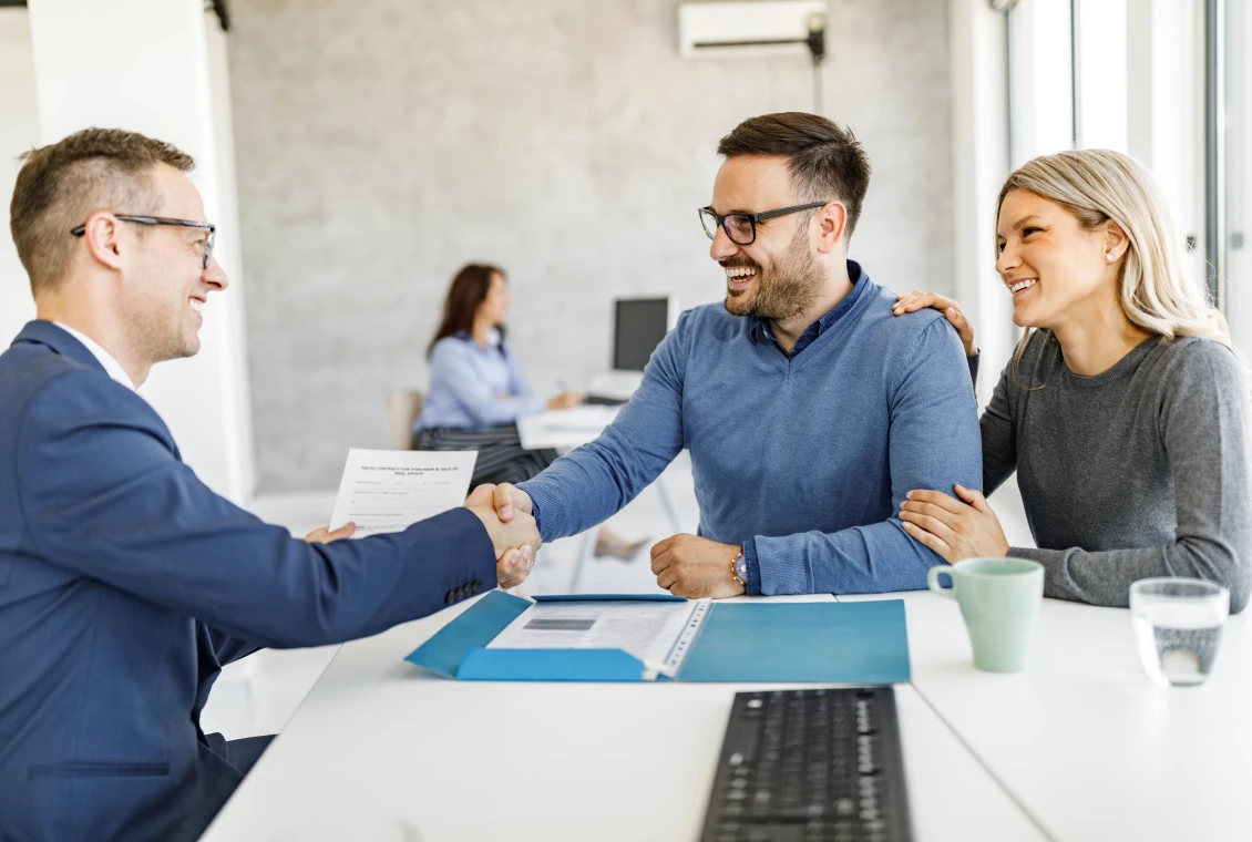 Couple meeting with financial advisor